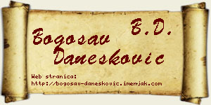 Bogosav Danesković vizit kartica